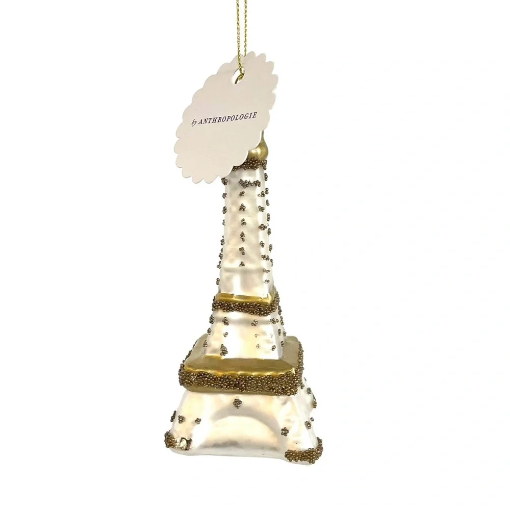 Holiday | Collectors! NWT! Anthropologie Glass Eiffel Tower Paris Ornament Bulb